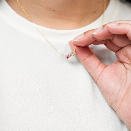 Whispers of PINK Sterling Silver Necklace - HARMA