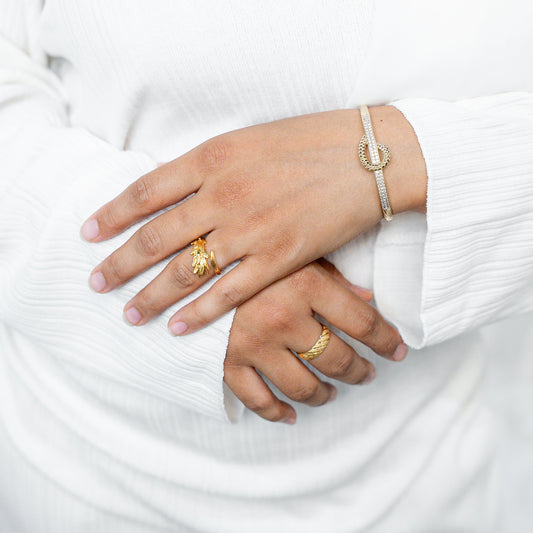 Feathered Hope Gold Ring - HARMA