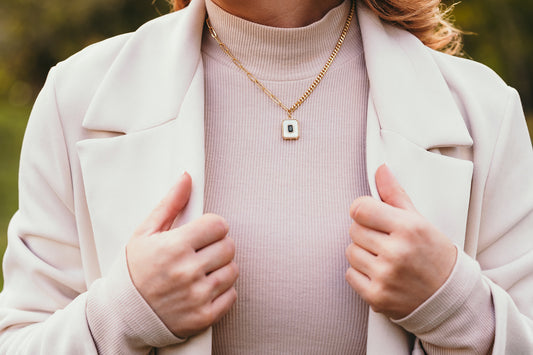 Harma jewelry Frosted Mother of pearl Emerald Necklace