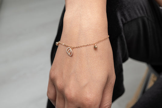 harma jewelry 14k gold plated divine collection Body and Mind Harmony Bracelet