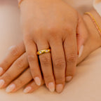 I Am Healing in Phases Gold Band Ring - HARMA