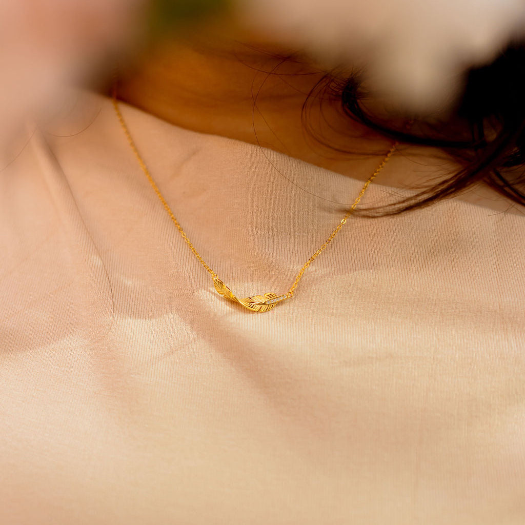 I Am Light as a Feather Sterling Silver Necklace - HARMA