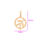 Harma Girls jewelry Olive Branch gold plated hypoallergenic waterproof Necklace
