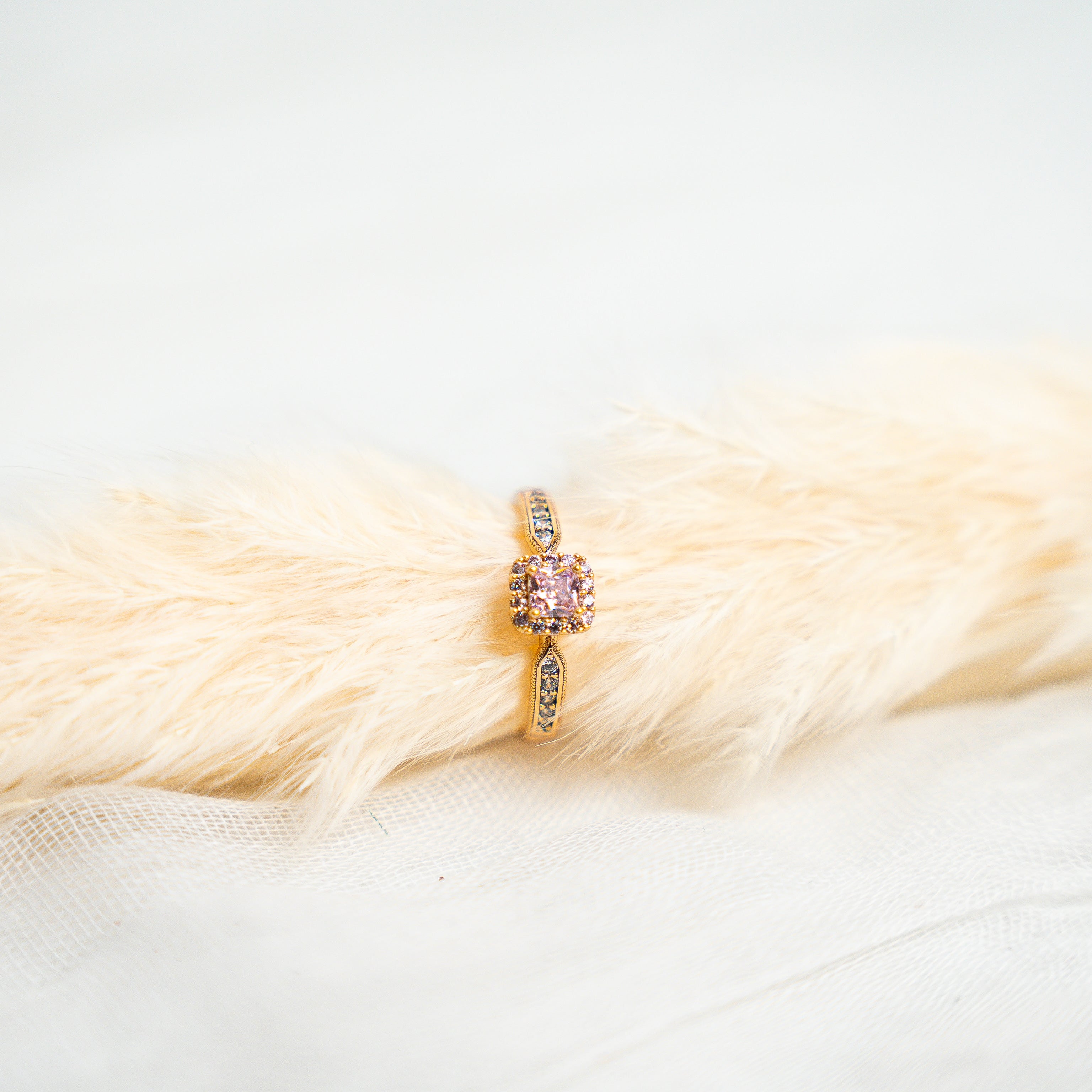 Harma Jewelry I Am Reclaiming My Shine Zirconia Ring - everyday minimalist 18K gold plated rings for women