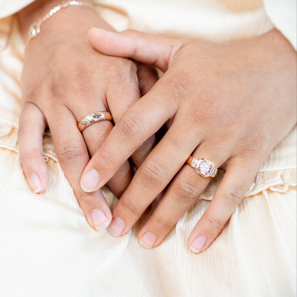 I Am Fearlessly Me PINK Zirconia Ring - HARMA
