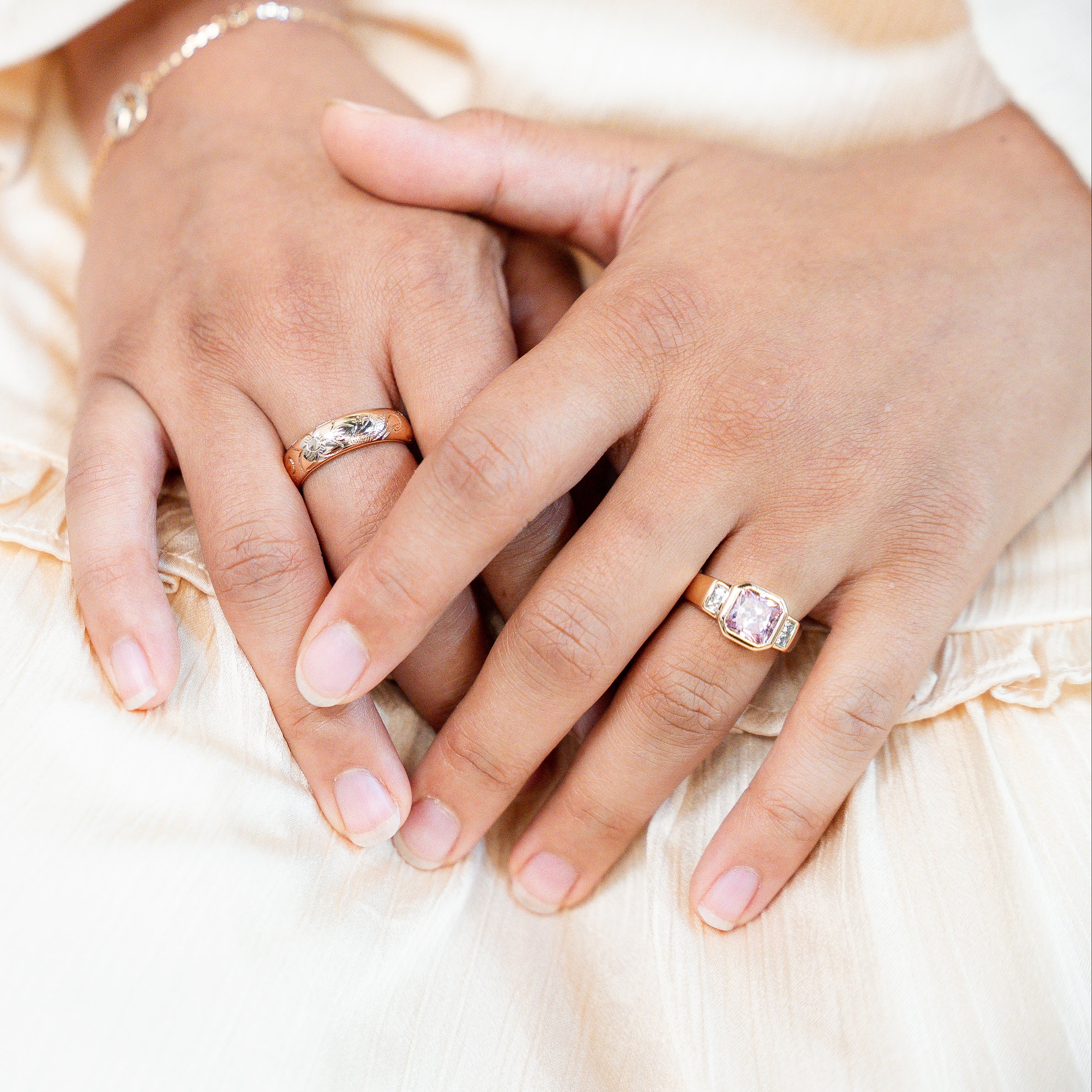 I Am Fearlessly Me PINK Zirconia Ring - HARMA