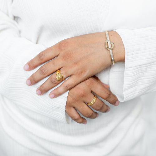 Feathered Hope Gold Ring - HARMA