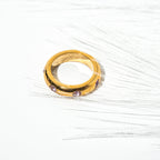 Harma Jewelry I Am Healing in Phases Gold Band Ring - everyday minimalist 18K gold plated rings for women