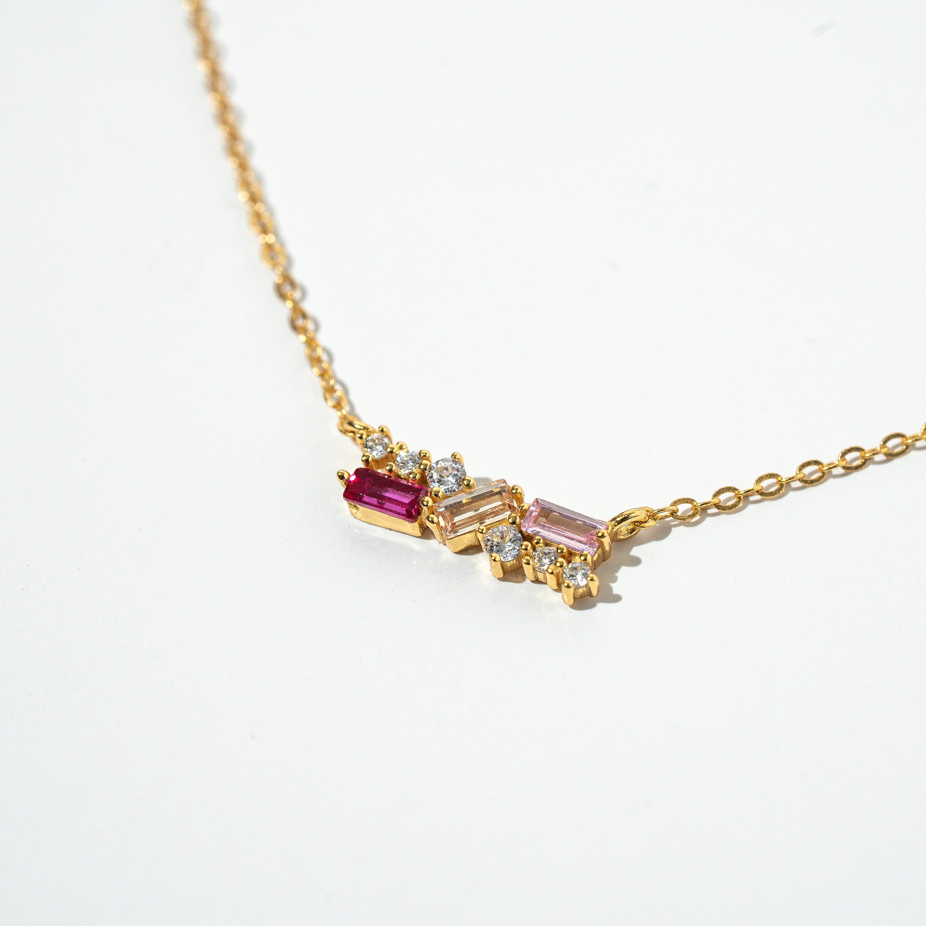 Whispers of PINK Sterling Silver Necklace - HARMA