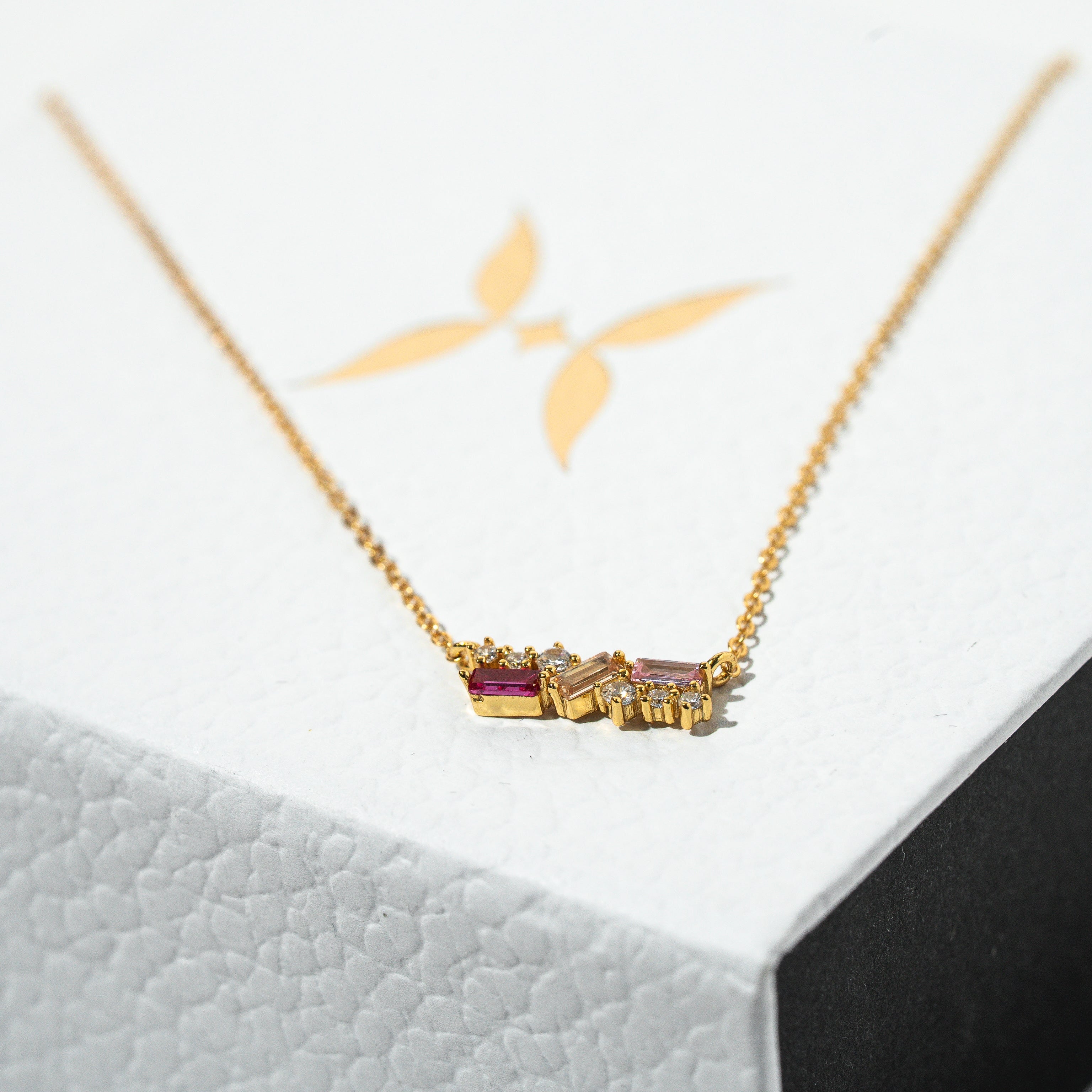 Whispers of PINK Sterling Silver Necklace - HARMA