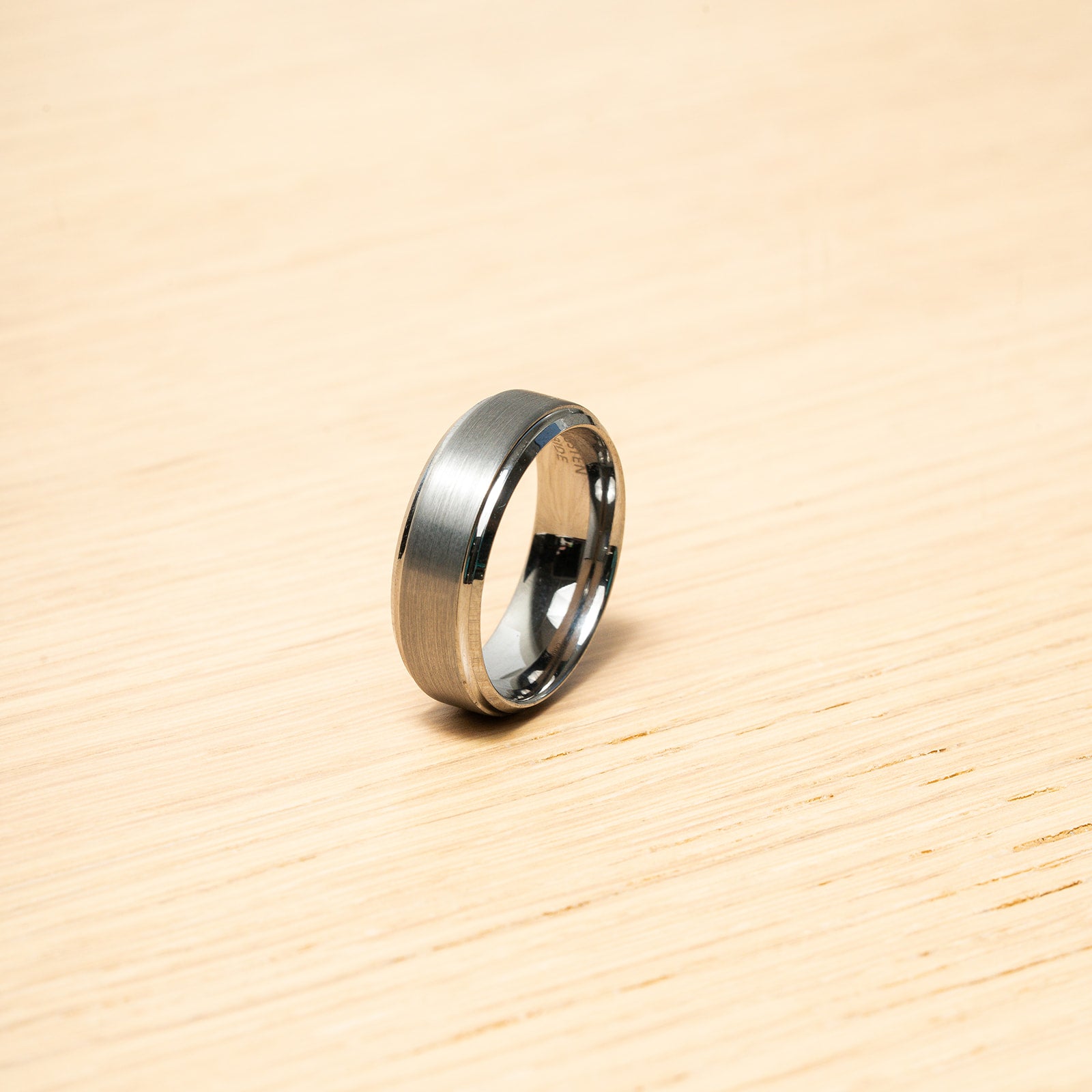 Tungsten Rings Plain Black and Silver - HARMA