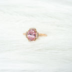 I Am Blossoming Oval PINK Zirconia Ring - HARMA