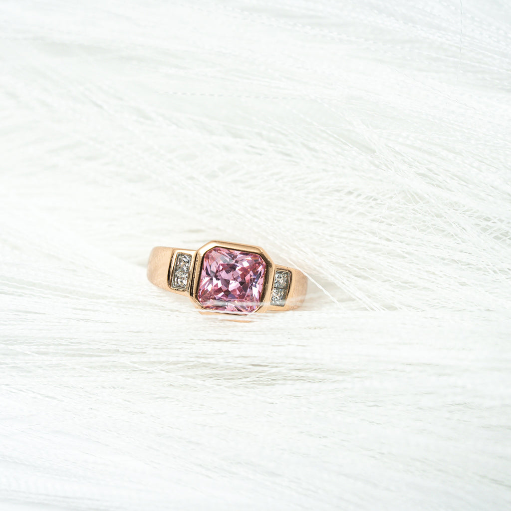 I Am Fearlessly Me PINK Zirconia Ring - HARMA