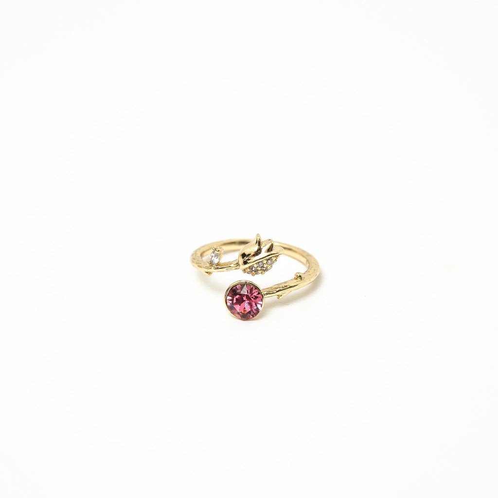 I Am Growing Again Tulip Crystal Ring - HARMA