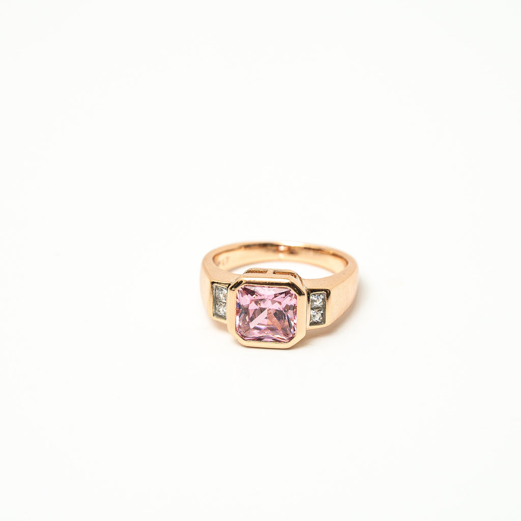 I Am Fearlessly Me PINK Zirconia Ring - HARMA