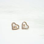 Sweetheart Pearl Bloom Stud Earrings