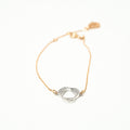 Harma Jewelry I Am in Harmony Two-Tone Bracelet - everyday minimalist 18K gold plated bracelet for women