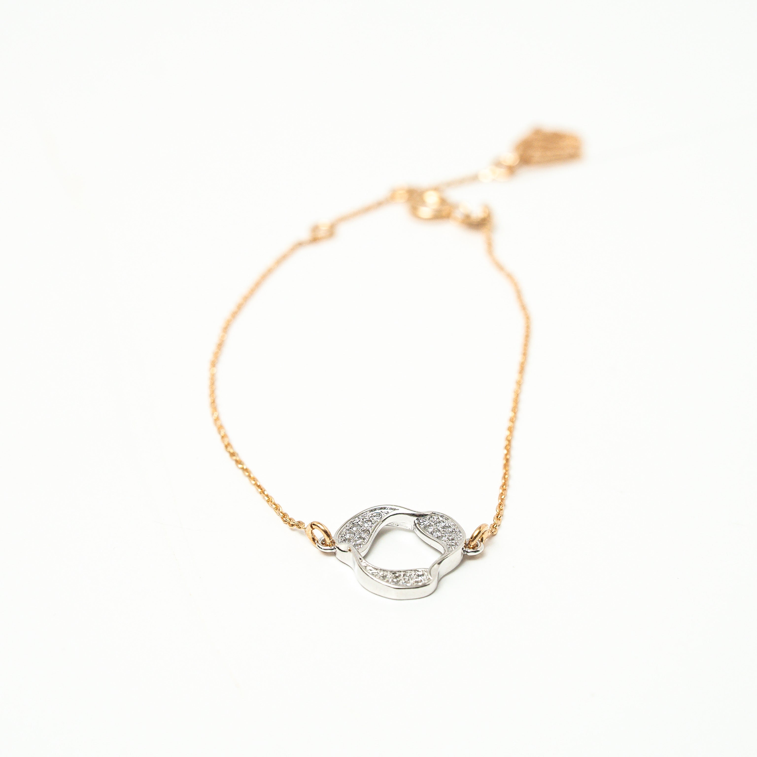 Harma Jewelry I Am in Harmony Two-Tone Bracelet - everyday minimalist 18K gold plated bracelet for women
