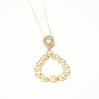 Harma Jewelry I Shine Bright Zirconia Drop Necklace - everyday minimalist 18K gold plated earrings for women