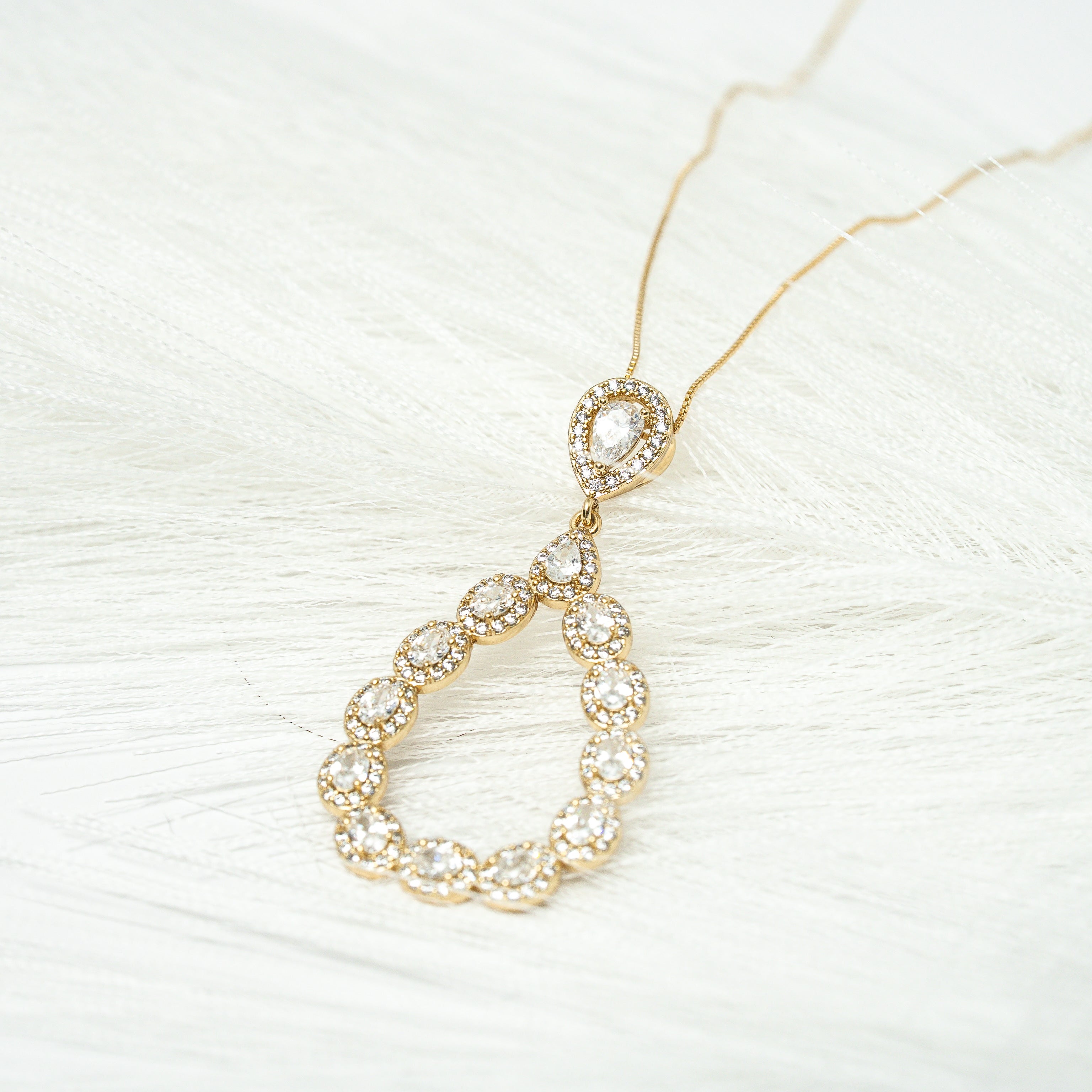 I Shine Bright Zirconia Drop Necklace - HARMA