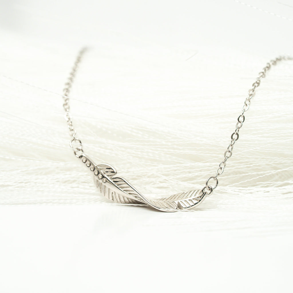 I Am Light as a Feather Sterling Silver Necklace - HARMA