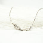 I Am Light as a Feather Sterling Silver Necklace - HARMA