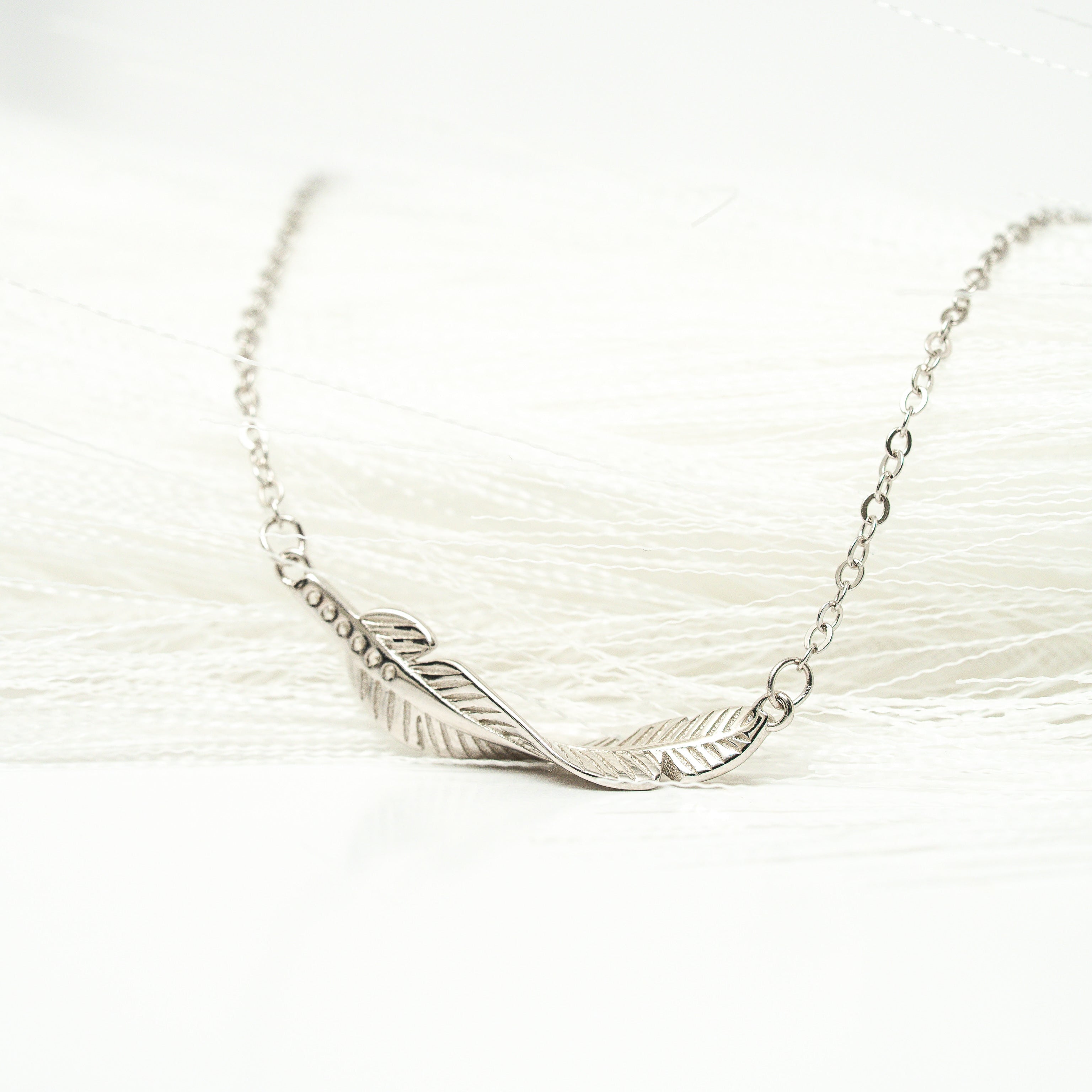 I Am Light as a Feather Sterling Silver Necklace - HARMA