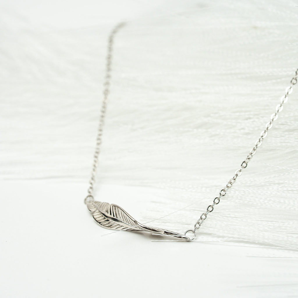 I Am Light as a Feather Sterling Silver Necklace - HARMA