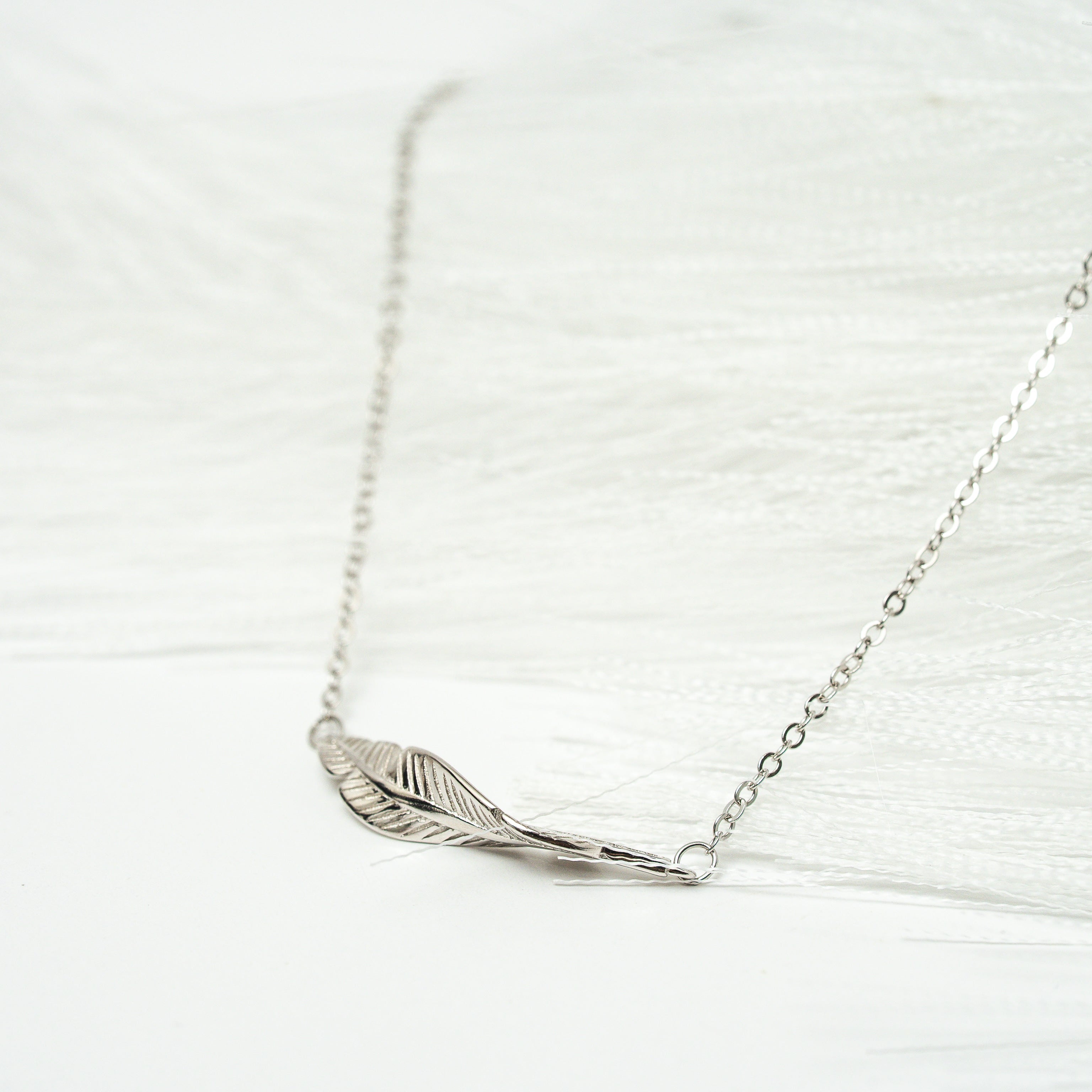 I Am Light as a Feather Sterling Silver Necklace - HARMA