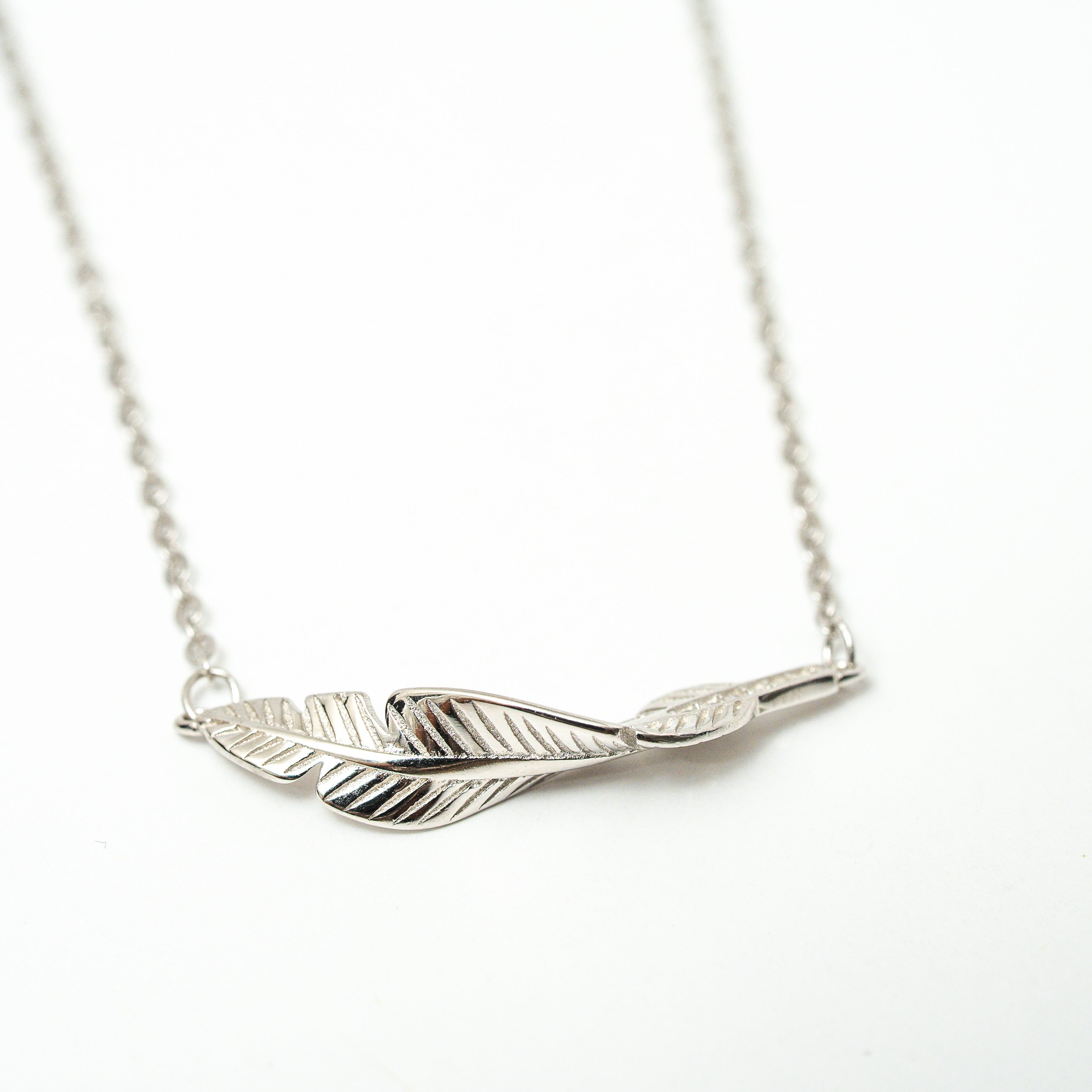 I Am Light as a Feather Sterling Silver Necklace - HARMA