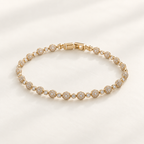 Celestial Rhythm Zirconia Bracelet 18k gold plated harma jewelry