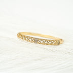 Harma Jewelry Golden Heritage Bangle Bracelet - everyday minimalist 18K gold plated bracelet for women
