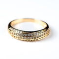 Harma Jewelry Beyond the Horizon Zirconia Ring - faith-inspired 18K gold plated rings for women