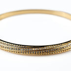 Harma jewelry dawn collection 18k gold plated Beyond the Horizon Zirconia Bangle Bracelet