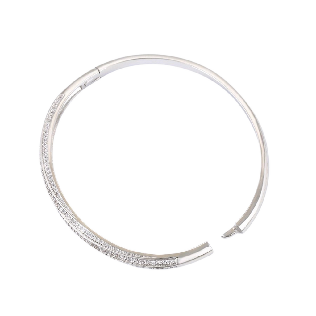 Beyond the Horizon Zirconia Bangle Bracelet - HARMA