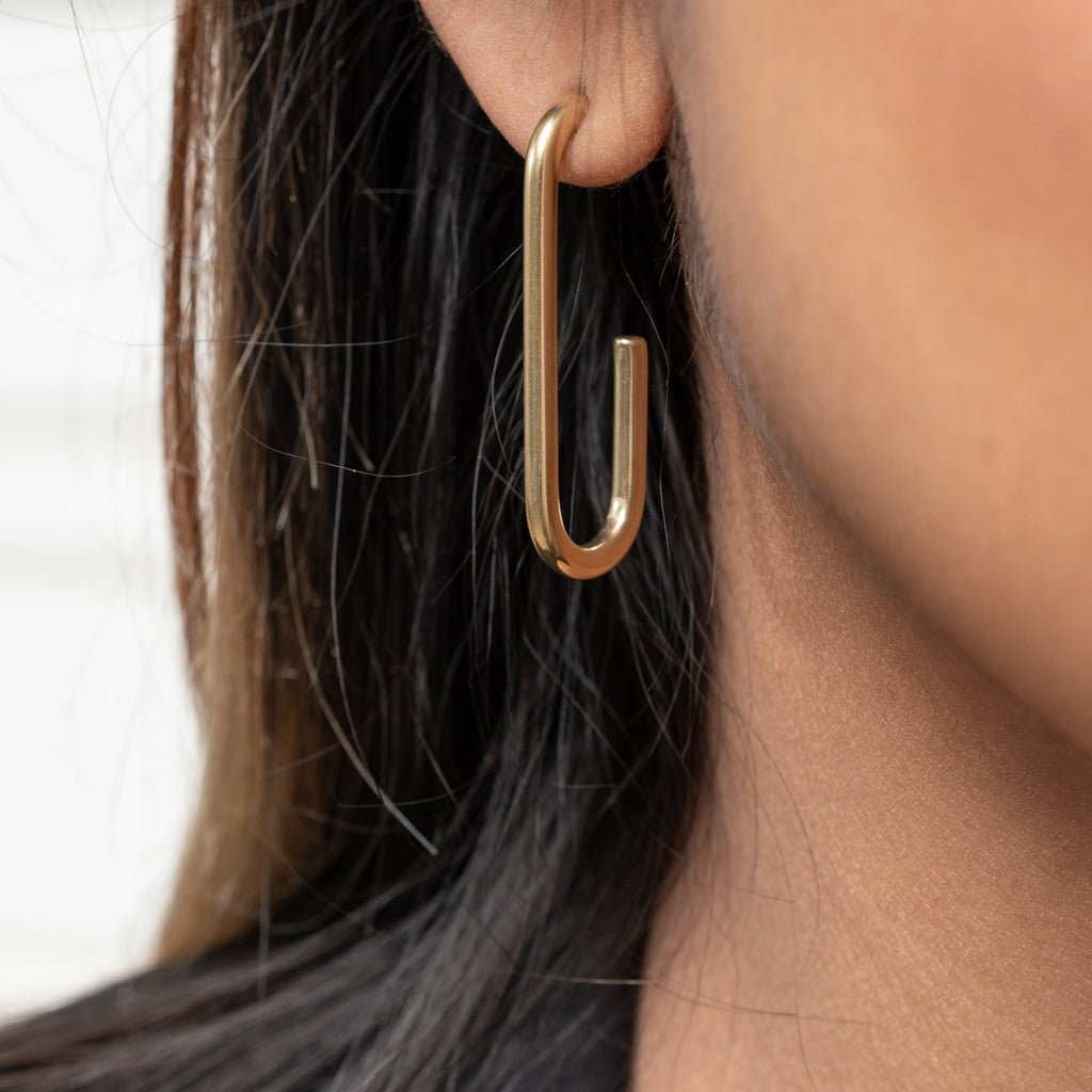 Harma jewelry Essential Paper Clip Stud Earrings