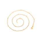 Harma Jewelry Harma Essentials Satellite Bead Box Chain Necklace - everyday minimalist 18K gold plated necklace for women