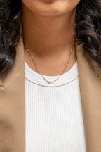 Harma Essentials 18k gold plated Satellite Bead Box Chain Necklace
