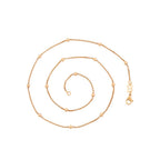 Harma Essentials 18k gold plated Satellite Bead Box Chain Necklace