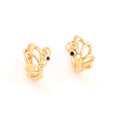 Harma Jewelry Harma Girls Flying Butterfly Hoop Earrings - everyday minimalist 18K gold plated earrings for women