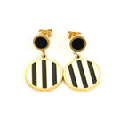 Harma Jewelry 14k Gold plated Binate Chic Stud Earrings