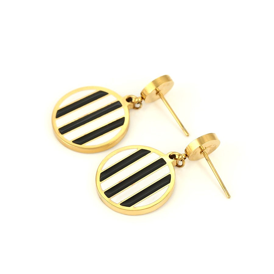 Harma Jewelry 14k Gold plated Binate Chic Stud Earrings
