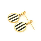 Harma Jewelry 14k Gold plated Binate Chic Stud Earrings