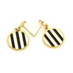 Harma Jewelry 14k Gold plated Binate Chic Stud Earrings