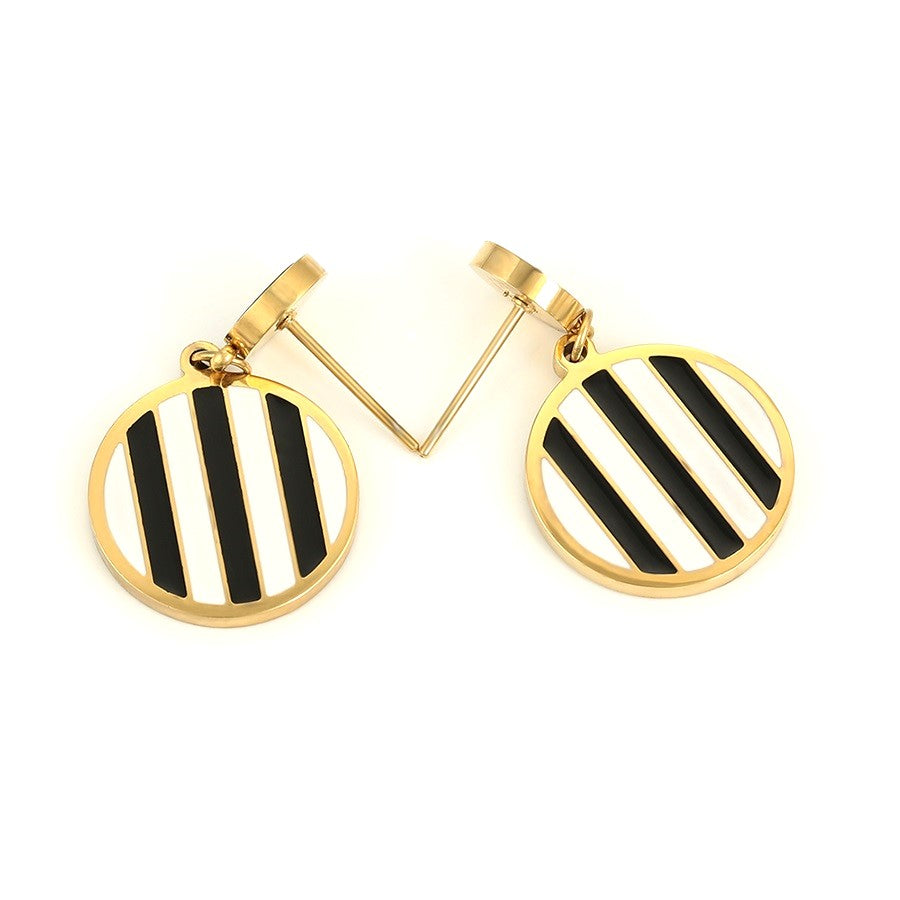 Harma Jewelry 14k Gold plated Binate Chic Stud Earrings