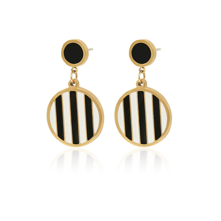 Harma Jewelry 14k Gold plated Binate Chic Stud Earrings