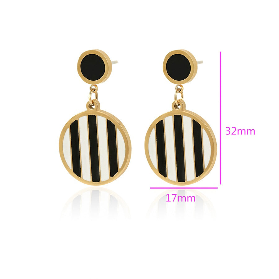 Harma Jewelry 14k Gold plated Binate Chic Stud Earrings