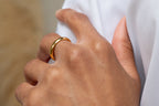 Harma Essentials Minimalist 24k Gold plated Band Ring