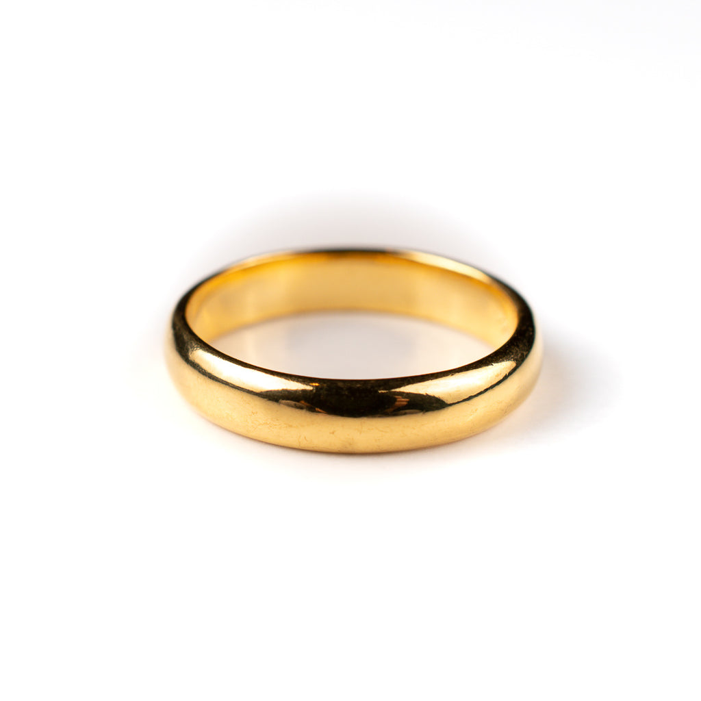 Harma Jewelry Harma Essentials Minimalist Gold Band Ring - everyday minimalist 18K gold plated rings for women