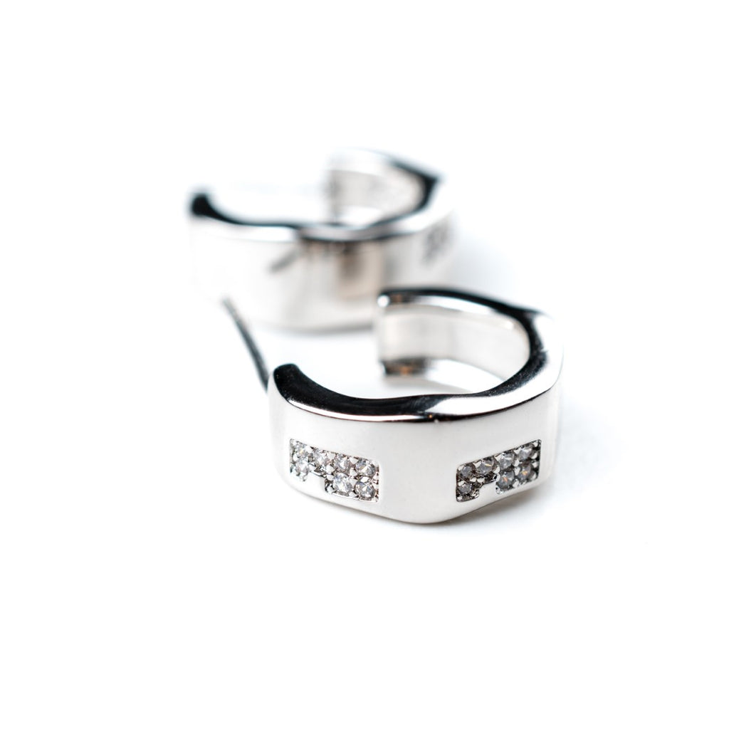 harma jewelry Chunky Hexagon Stud Earrings